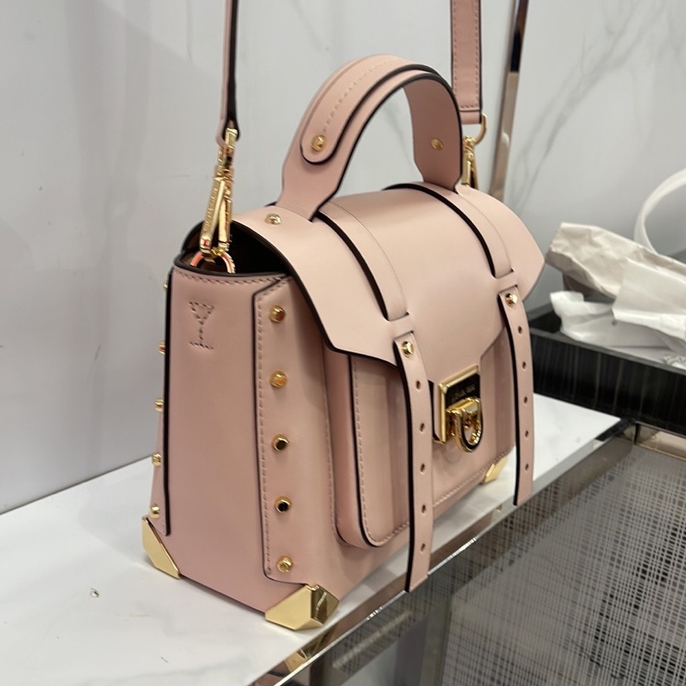 MICHAEL KORS MANHATTAN MEDIUM TOP HANDLE SCHOOL SATCHEL CROSSBODY BAG 
NWT - Picture 3 of 16